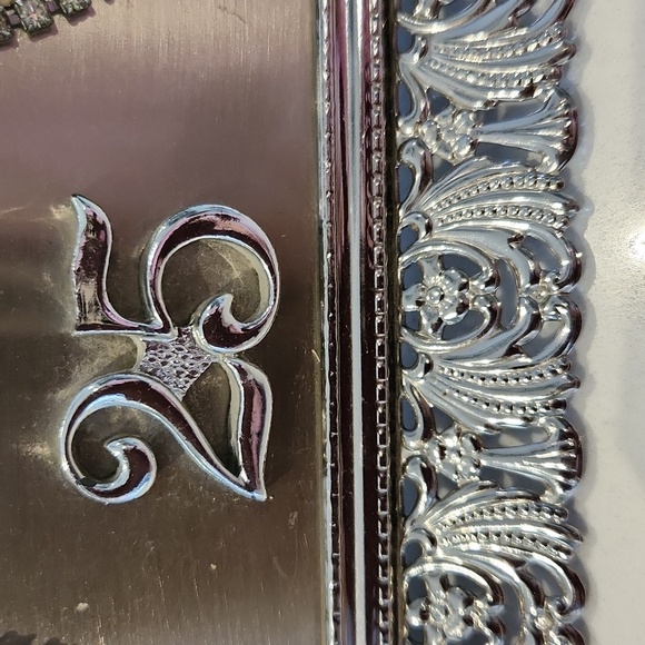 Antique silver religious 25th anniversary frame - Picture 5 of 5